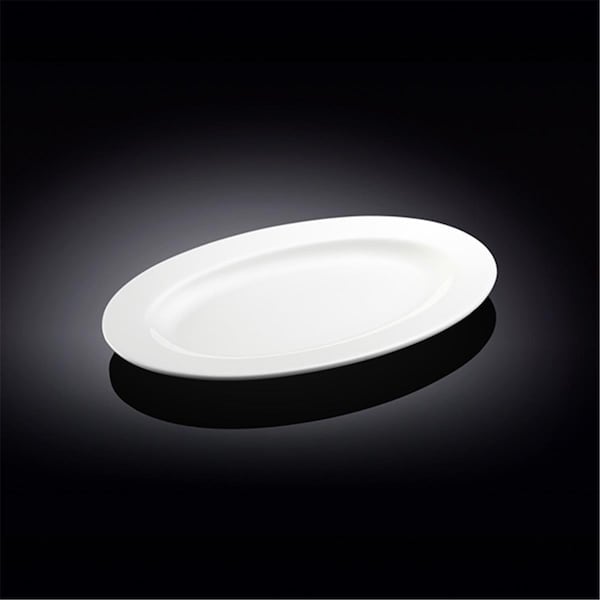 Wilmax 992024 10 in. Oval Platter, White, 24PK WL-992024 / A - main